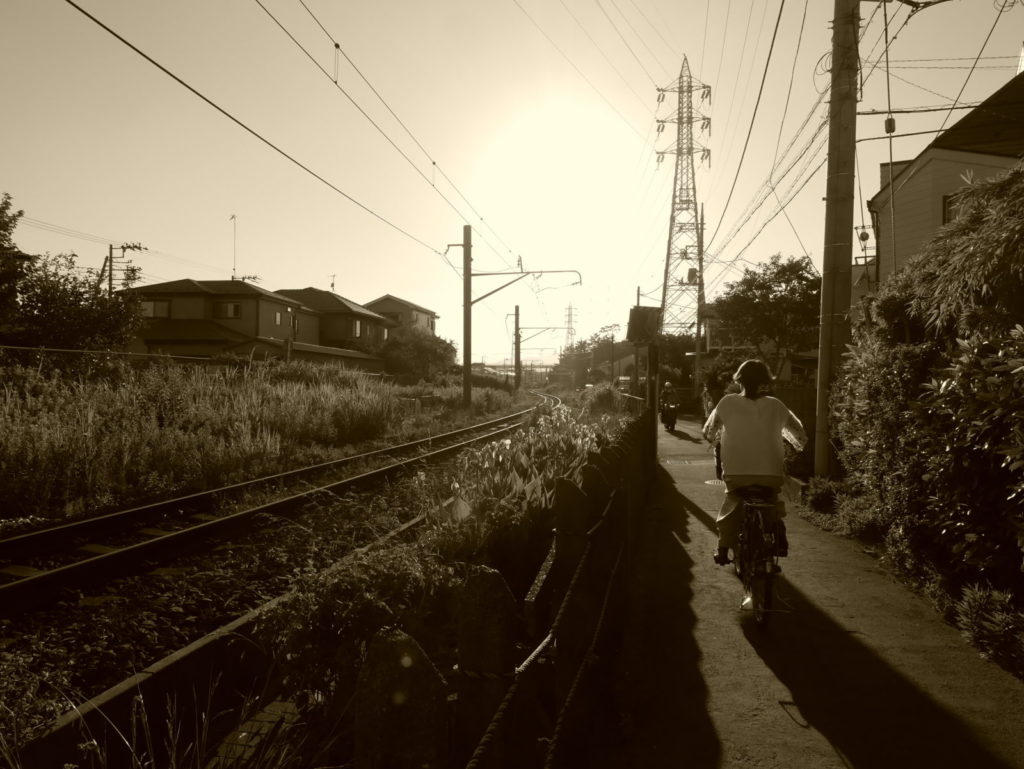 セピアで撮影した夕景